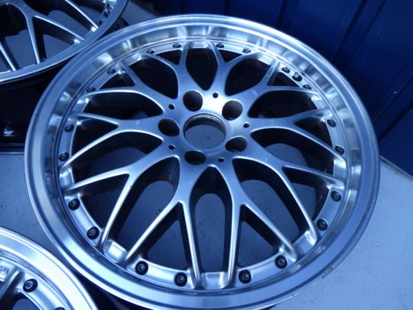 ◇BBS風メッシュアルミホイール4本☆17インチ7J+48/5穴