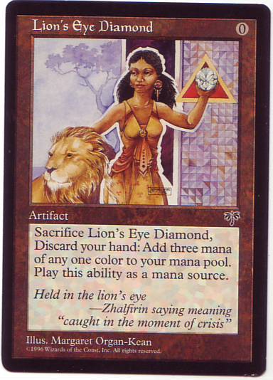 MtG ライオンの瞳のダイアモンド MIR英語 ライオンの瞳の ライオンの瞳の