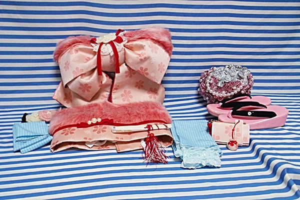 【京都四季彩】女児 七五三 可愛い作り帯小物セット 化繊 (31)