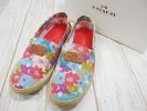 コーチ COACH 花柄 MARGRET ITL PAINT FLORAL ローファー 靴 36M