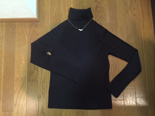 etvous タートルネック 焦茶 M 1.9万 極美品