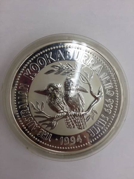 1994年カワセミ銀貨1キログラムSILVER999純銀製 オーストラリア 巨大