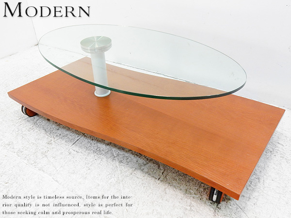 ■EM856/展示品/IDC大塚家具/イタリア製/14万/リビングテーブル