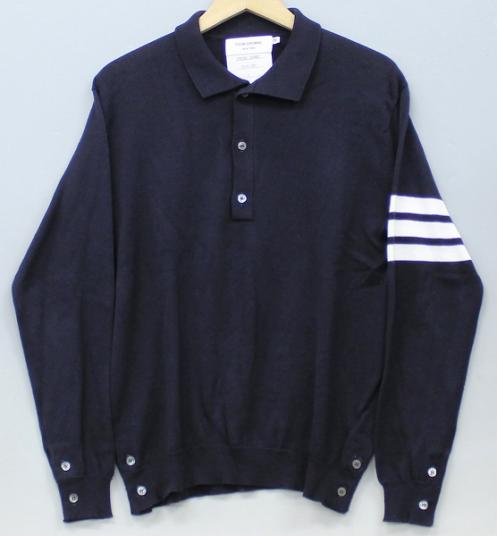 tt2143/トムブラウン ニットポロシャツ カーディガン THOMBROWNE