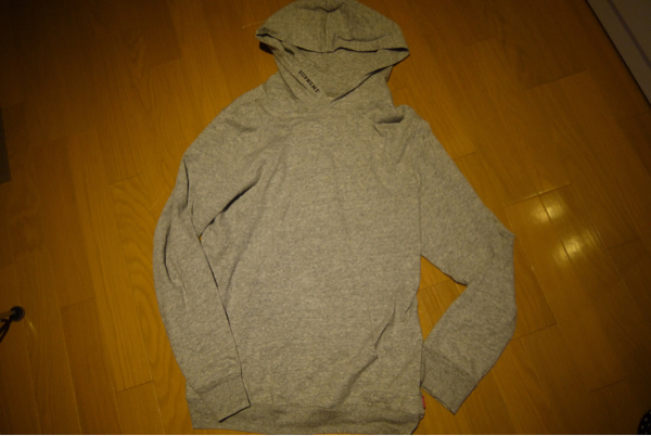 Supreme パーカー グレーNorth Face shell M box jordan