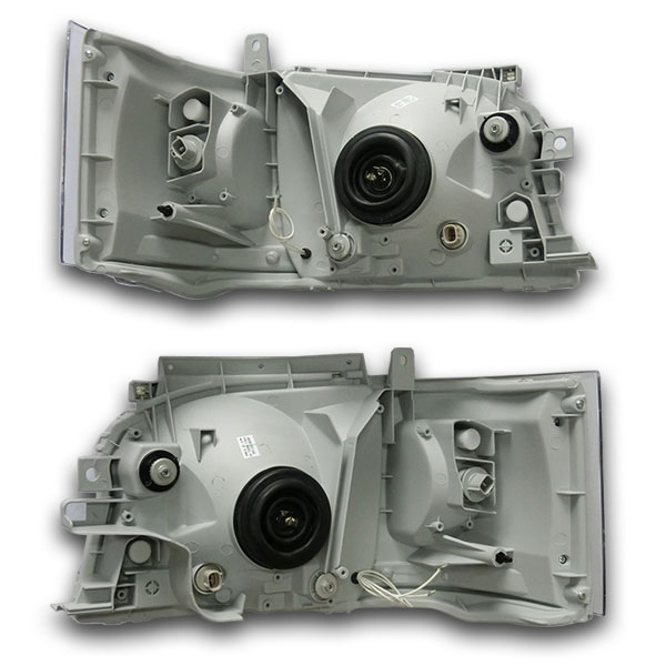 ハイエース200系 ヘッドライト LED クローム レベライザー1型2型