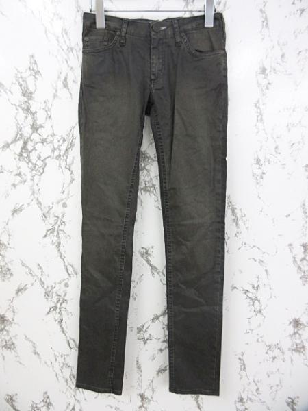 アクネ Acne スキニーデニムパンツ USED加工 ストレッチ 黒 32