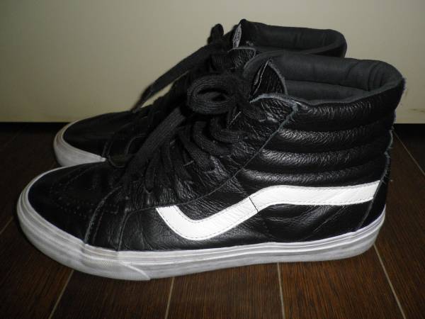 ＵＳバンズ　オールレザー　ＳＫ８　　ＢＬＫ　　ＵＳ１０