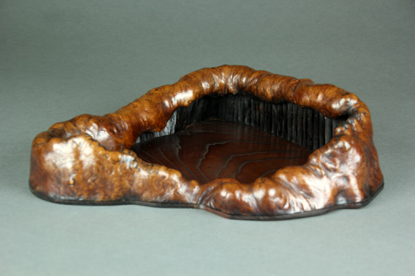 煎茶道具 盆 自然木 アンティーク