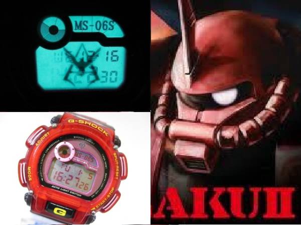 G-SHOCK 赤い彗星 シャア専用 ザクⅡ MS-06S イメージ　