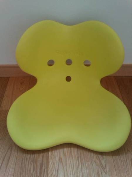 スタイルキッズ　Ｌ　姿勢矯正椅子　ライムイエロー　ＵＳＥＤ
