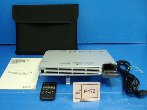P472カシオ　スリムプロジェクター　XJ-S35　288ｈ　リモコン付