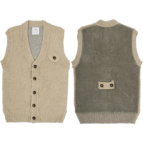 定価1.4万 LOTUS 8758 ニットベストボアセーター BEIGE