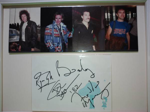 Queen autograph 日本 Etsy Album | RR Signed Hot Space Auction