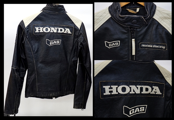 ○ホンダレーシング GAS レザージャケット ライダース S○791(Sサイズ