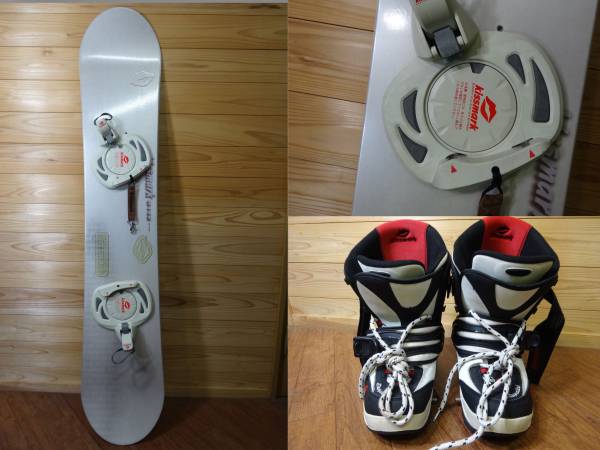 スノーボード《kissmark M-146》ステップイン☆ブーツ付き USED