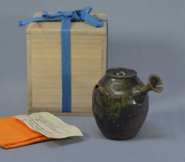 ◆ 山田絵夢 （四代山田常山） 常滑 急須　共箱 ◆