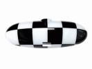 ■BMWミニ R50 -MC前■ルームミラーカバー/チェッカーF■新品！/