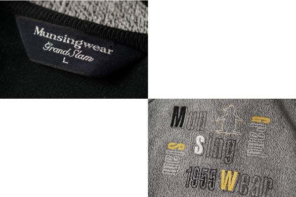 マンシングウエア Munsingwear/ハーフZIPトレーナー 刺繍ロゴ L