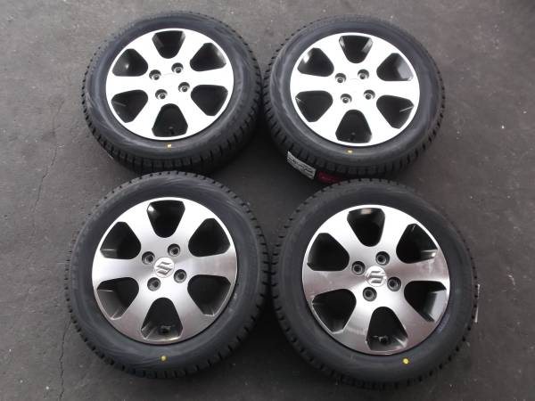 スズキ純正１５５／６５Ｒ１４新品レボＧＺワゴンＲスペーシアＨ