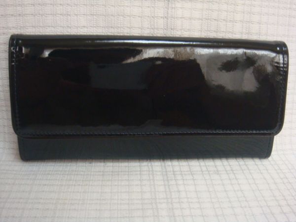 ☆美品☆マーガレットハウエル長財布/エナメルネイビー