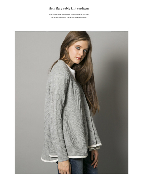 新品 完売 大人気 ノスタルジア フレア ニット カーディガン