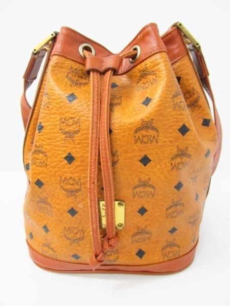 MCM エム・シー・エム 巾着ショルダーバッグ キャメル♪BG1842 名称