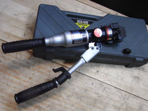 ▽518【デンサン・手動油圧式圧着工具・DCH-60E】