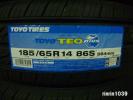 【送料無料】売り切り☆TOYO TEO+ 185/65R14 ４本セット￥17，200