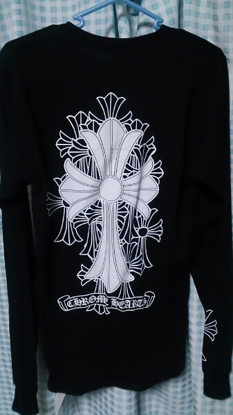 クロムハーツ ロング Tシャツ　クロス ブラック S