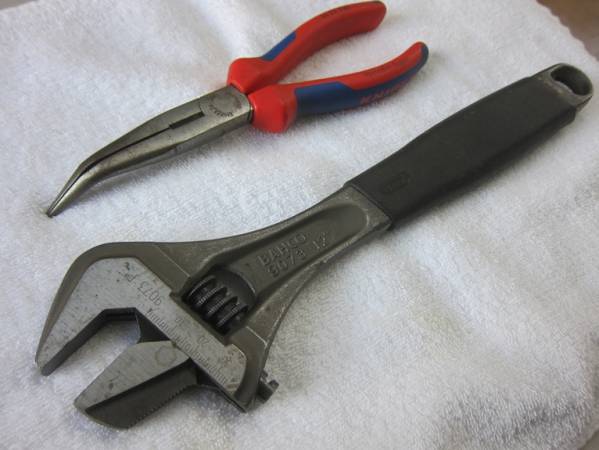 770 BAHCOモンキーレンチ12”308mm＆KNIPEXロングラジオペンチ(2