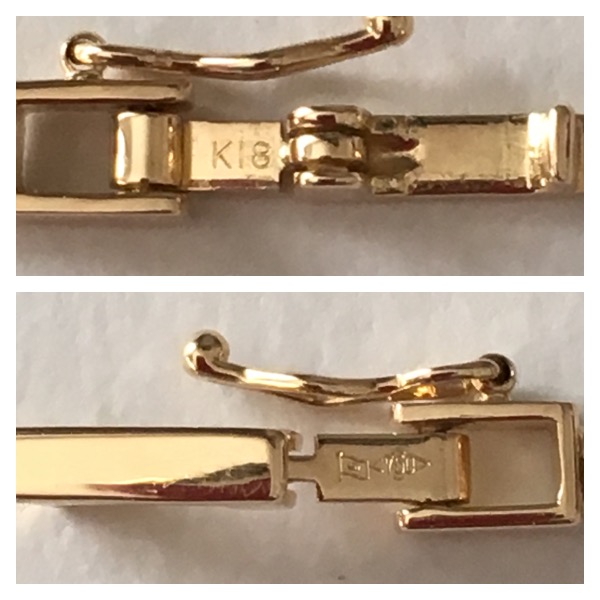 1.K18 ６面ダブル 喜平ネックレス(10g)