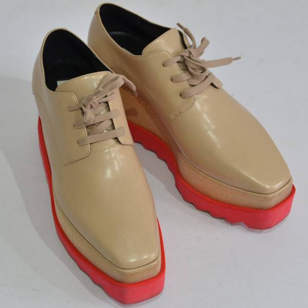 ステラマッカートニー ブリット 厚底 シューズ ヌード 36H