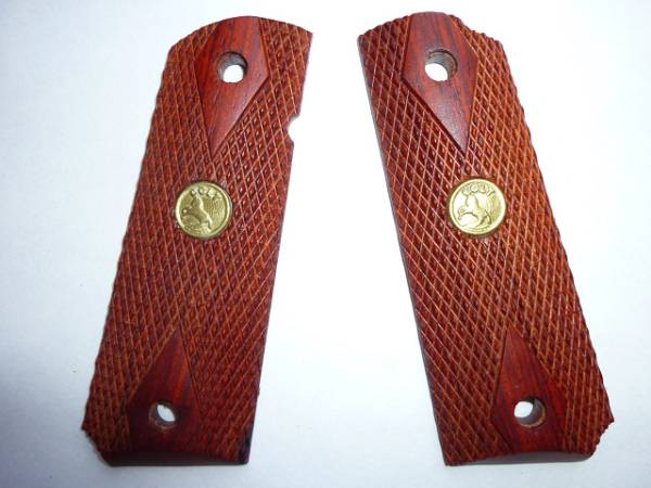 木目が綺麗☆ガバメント実銃用木製グリップ☆新品☆11