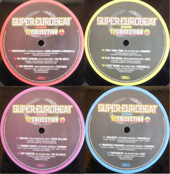 SUPER EUROBEAT presents 12COLLECTION VOL.2 （4枚組） SUPER 【公式