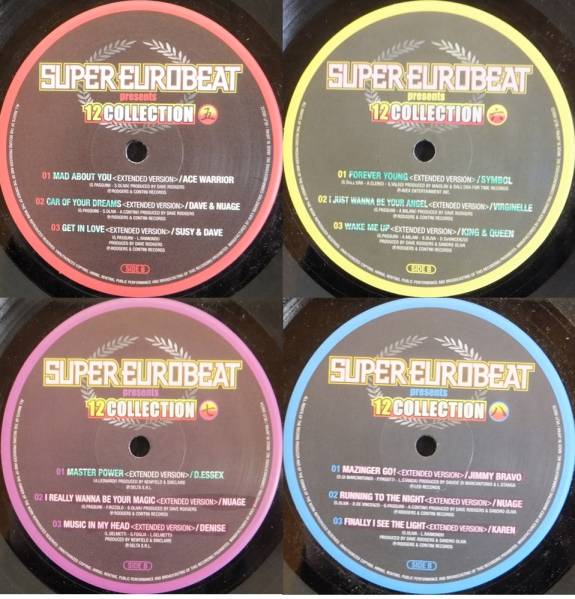 SUPER EUROBEAT 12COLLECTION Vol.2、3、4セット SUPER EUROBEAT presents 12COLLECTION VOL.2 （4枚組） SUPER 【公式