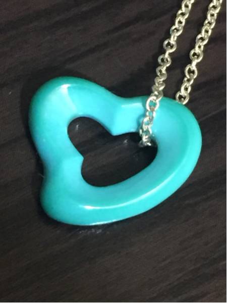 ティファニー ターコイズ ハート ネックレス 正規 美品 TIFFANY