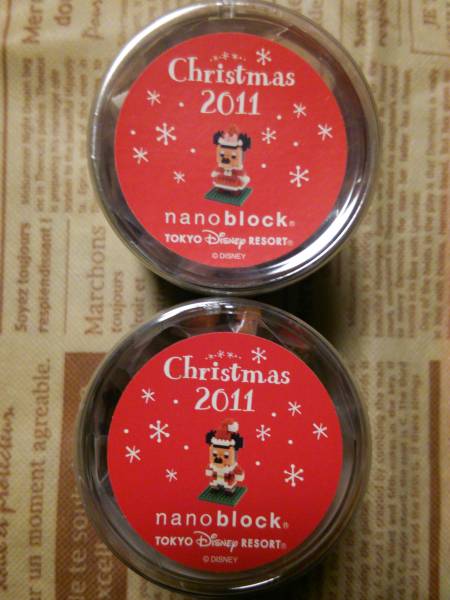 ディズニー ナノブロック クリスマス 2011 ミッキー ミニー