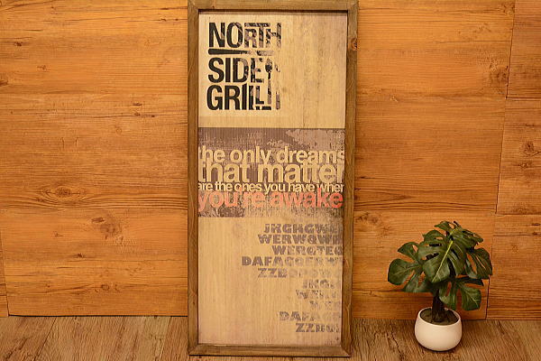 HT4A-4*　ディスプレイサインボード男前アウトレット1円レトロ調