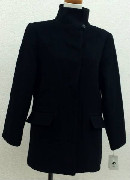 新品タグ付♪カシミヤ混コート☆黒 フリーサイズ UNTITLED（アン 
