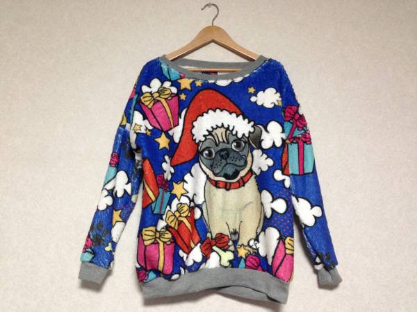 英国☆Primark プライマーク クリスマス パグ フリース☆新品