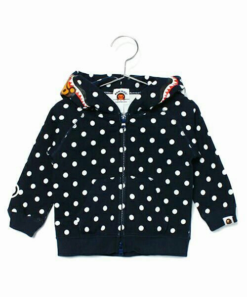 BAPE KIDS ドットシャークパーカー 120cm