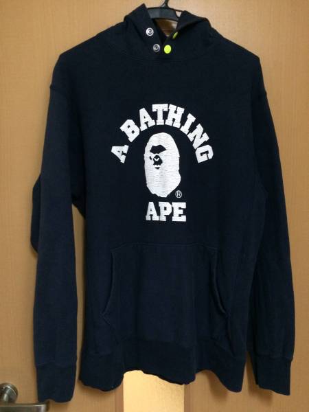 A BATHING APE パーカー ベイシング ネイビー Mサイズ a Ape シャーク