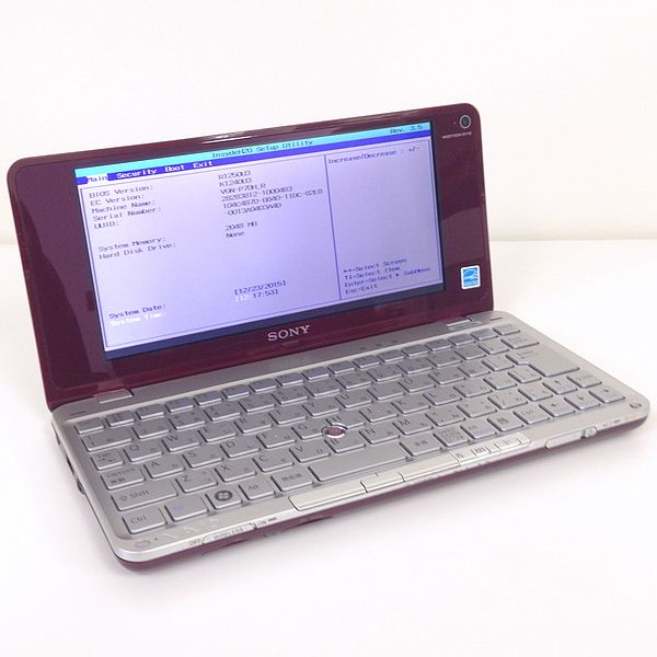 ジャンク SONY VAIO typeP VGN-P70H ガーネットレッド PC/Macショップ