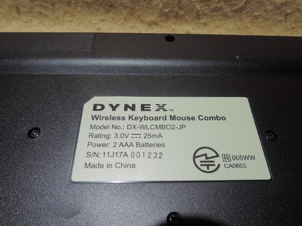 あり DYNEX ワイヤレスキーボード＆マウス DX-WLCMBO2-JP(ワイヤレスキーボード)｜売買されたオークション情報、yahooの ...