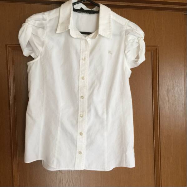 【美品】BURBERRYバーバリ-ブラックレーベルパフスリ-ブブラウス