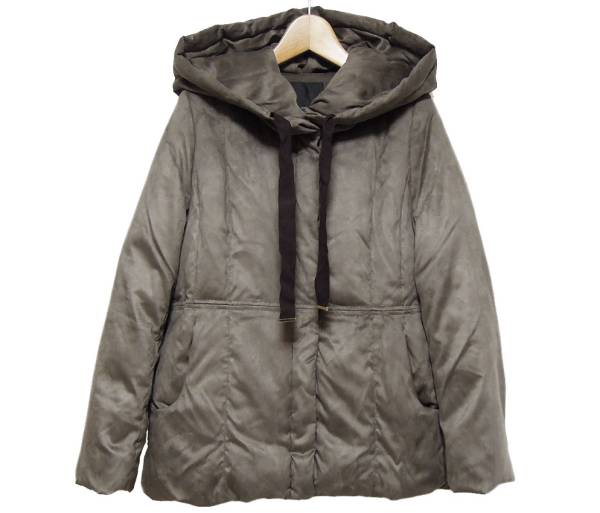 新品2.9万 グーコミューン フェイク スエード コート 36 灰