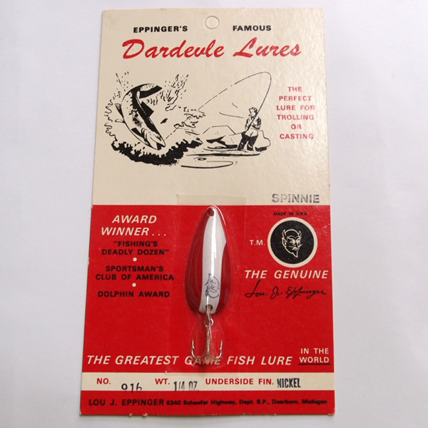 ★OLD ダーデブル スピニー *7g-赤白#916/1960年代/Dardevle_1