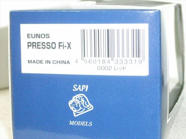 SAPI 1/43 マツダ ユーノス プレッソ FIX 1991 (グレー) 1/43 SAPI マツダ ユーノスプレッソ Fix 1991 ミニカー レッド