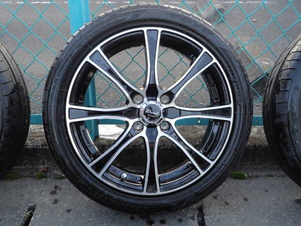 美品 165／50R16 アルミホイール・タイヤ 4本セット バリ山